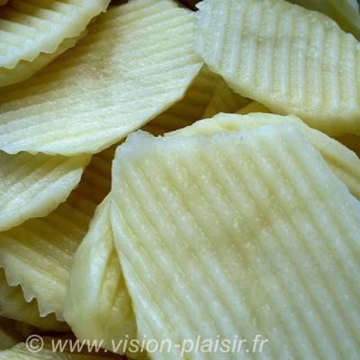 Chips gaufrees pomme de terre