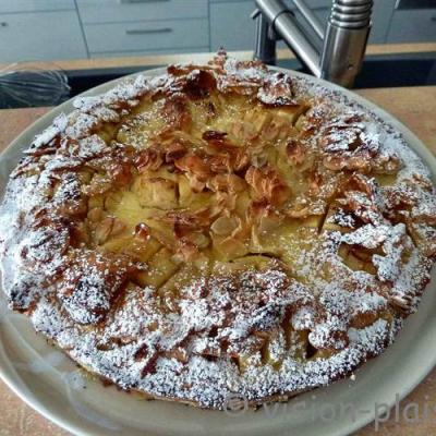 Tarte aux pommes et amandes